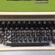 Underwood 315 olive green portable mechanical typewriter - 70s