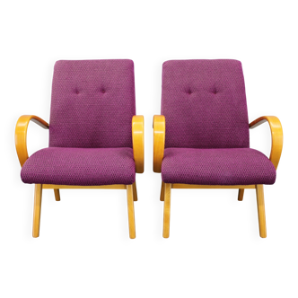 1960s Pair of Armchairs, Czechoslovakia