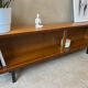 Mini vintage sideboard in vintage wood (removable windows)