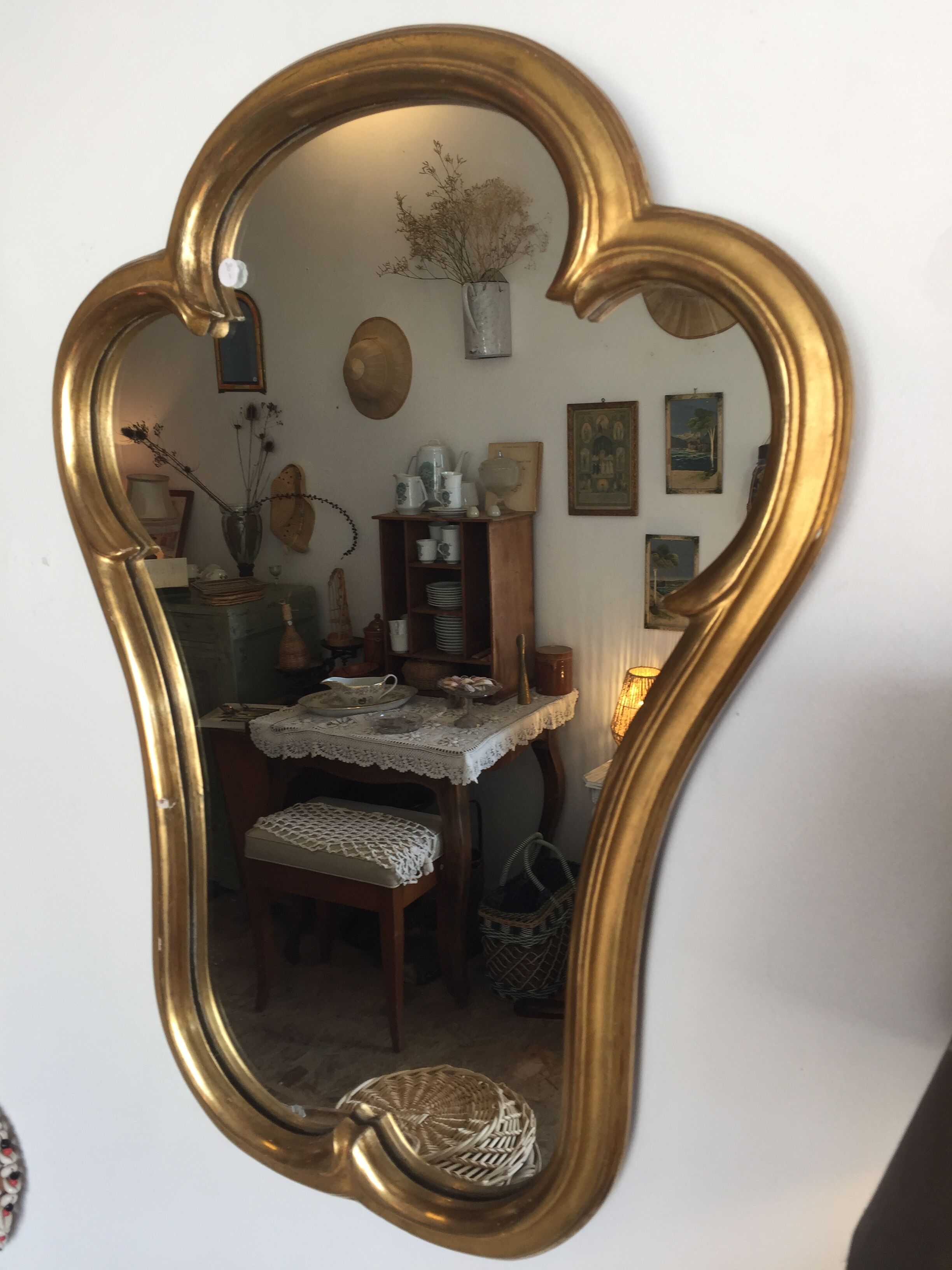 Golden mirror 48x63cm