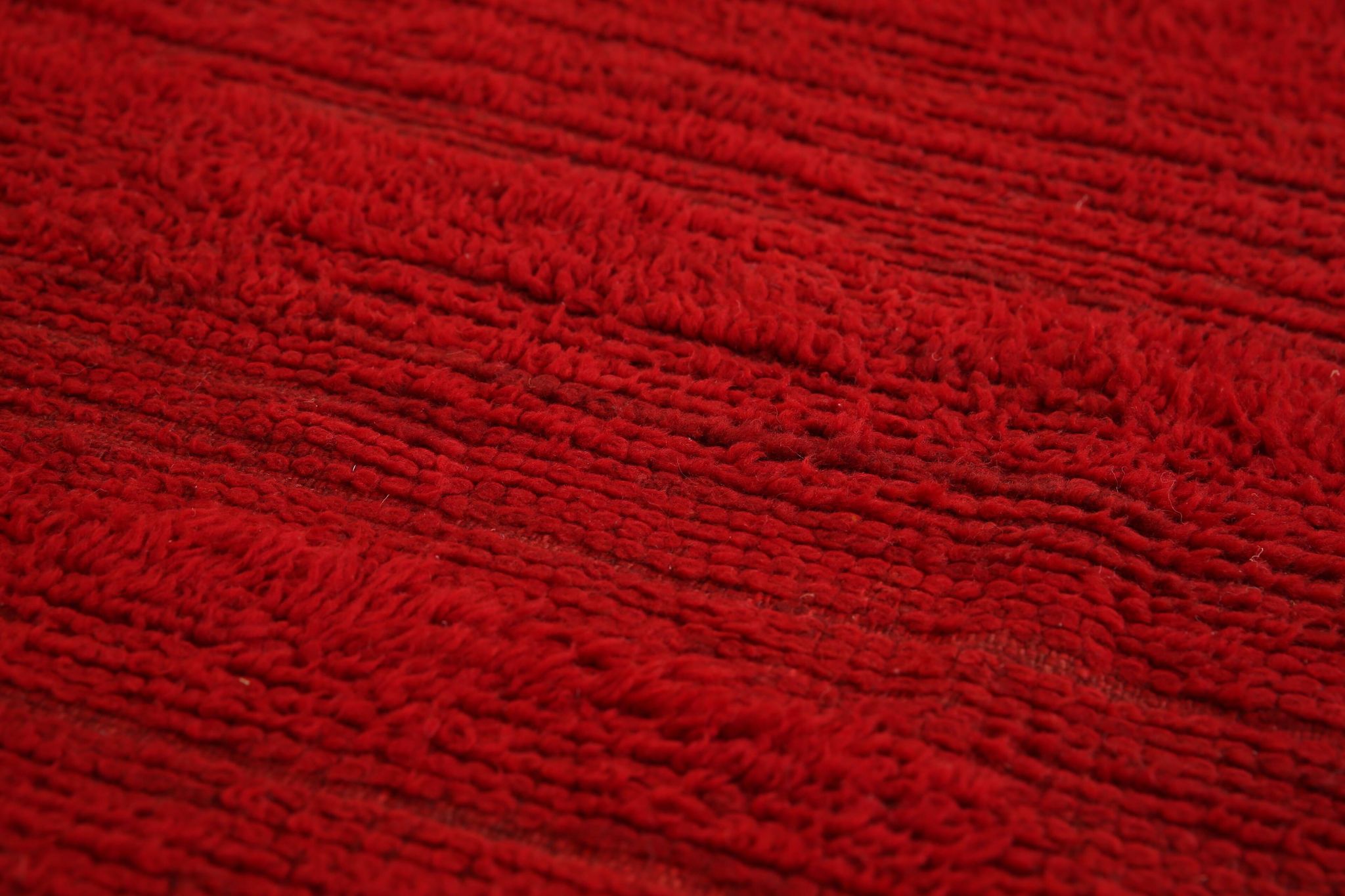 Red Vintage Moroccan Rug 180 x 230 cm, Berber Wool Rug, Handmade Boho Rug