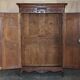 Antique Carved Wardrobe Dated 1844 with Shaped Panels