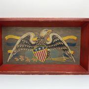 Vintage Yorkraft Inc. plate – American eagle – USA, 1960s