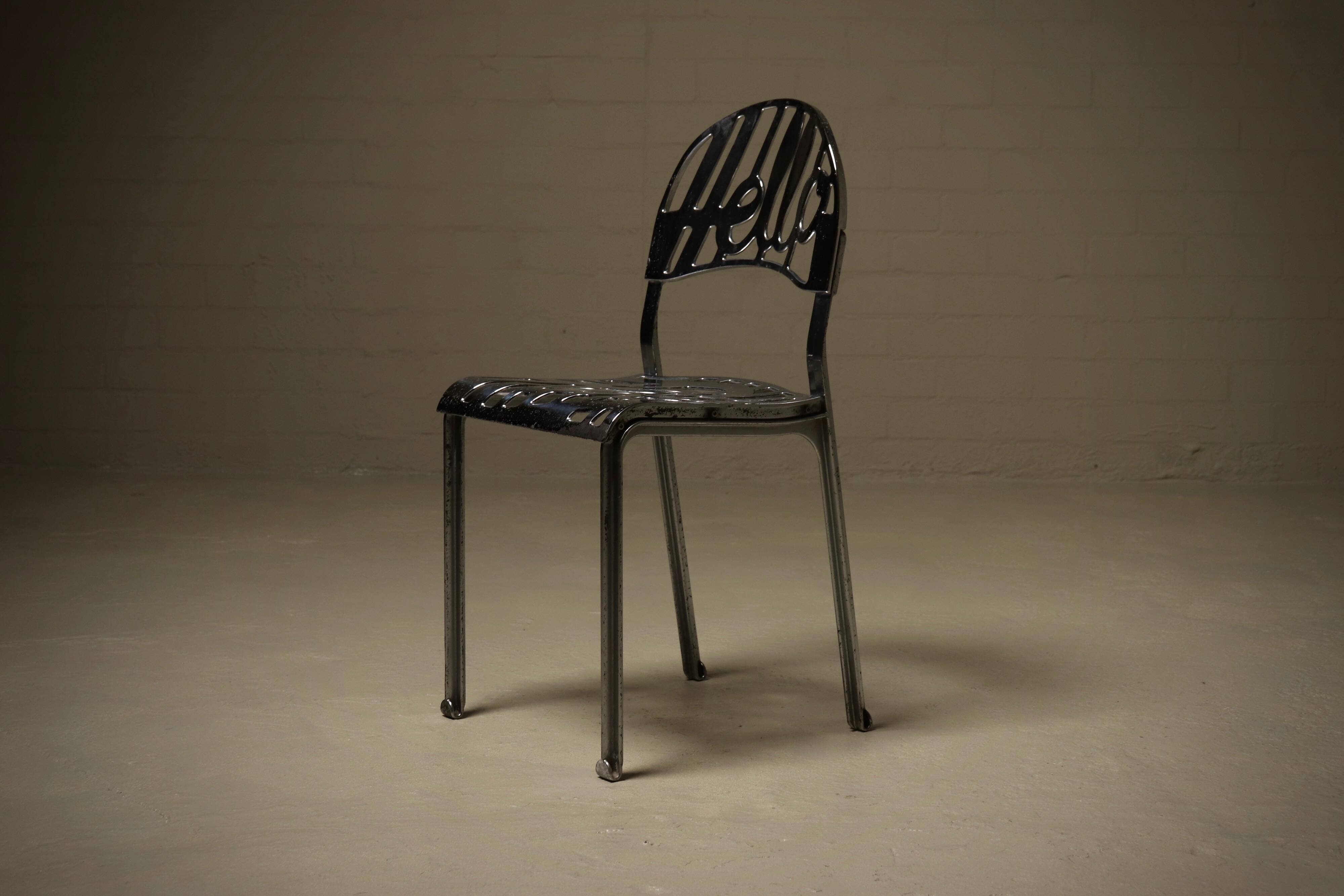 “Hello There” side chair by Jeremy Harvey for Artifort 1970s