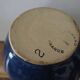 Ceramic pitcher – blue enamel signed J. Normand handmade