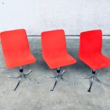 Mid-Century Dutch Steel Dining Chairs from Brabantia, 1970s, Set of 3