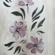 Double wardrobe with hand-painted floral design