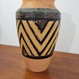 Signed Breton terracotta vase