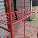 Modular lacquered metal shelf 1980