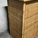 Vintage woven rattan and natural bamboo sideboard - Italy 1970s