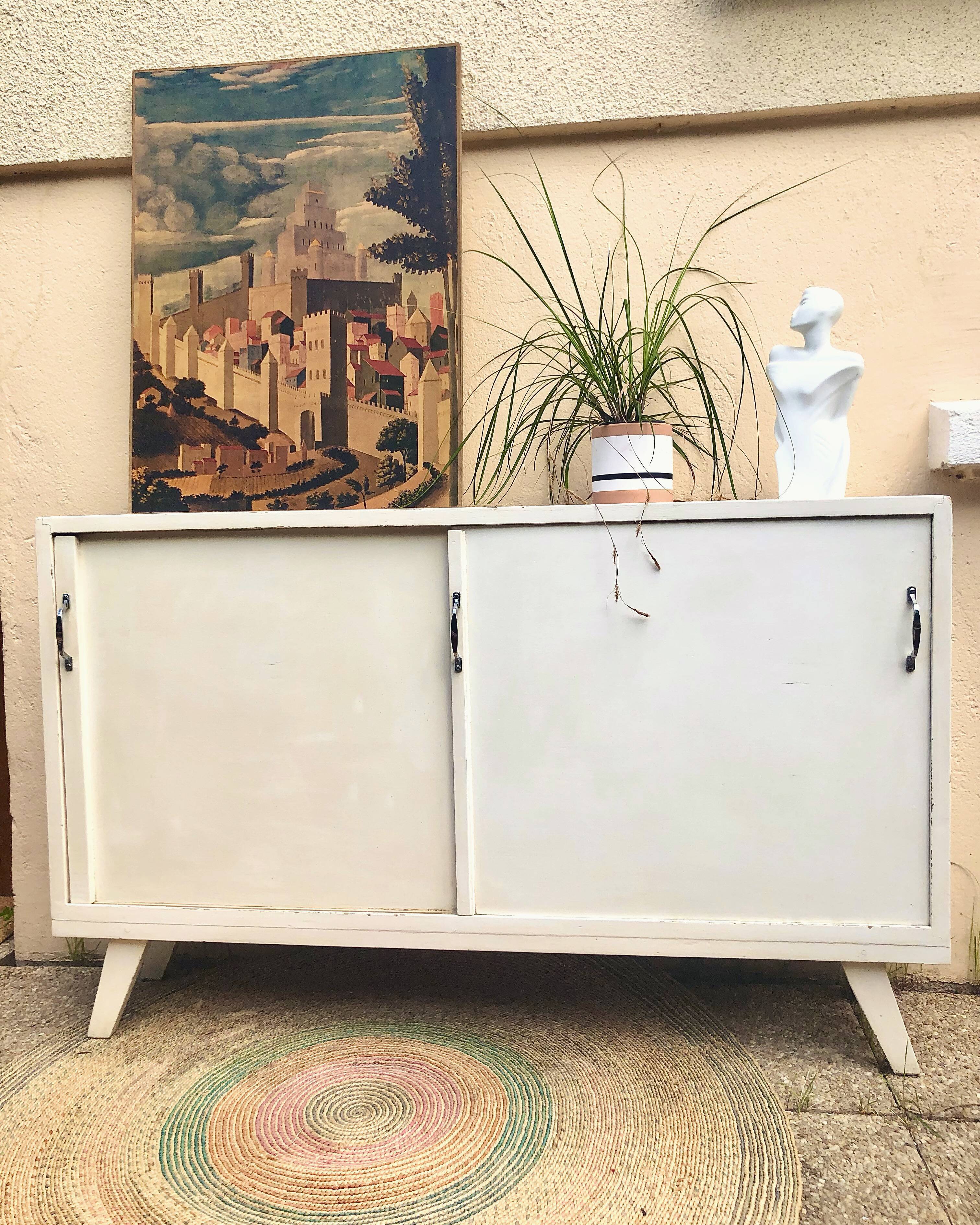 Meuble atelier pieds compas