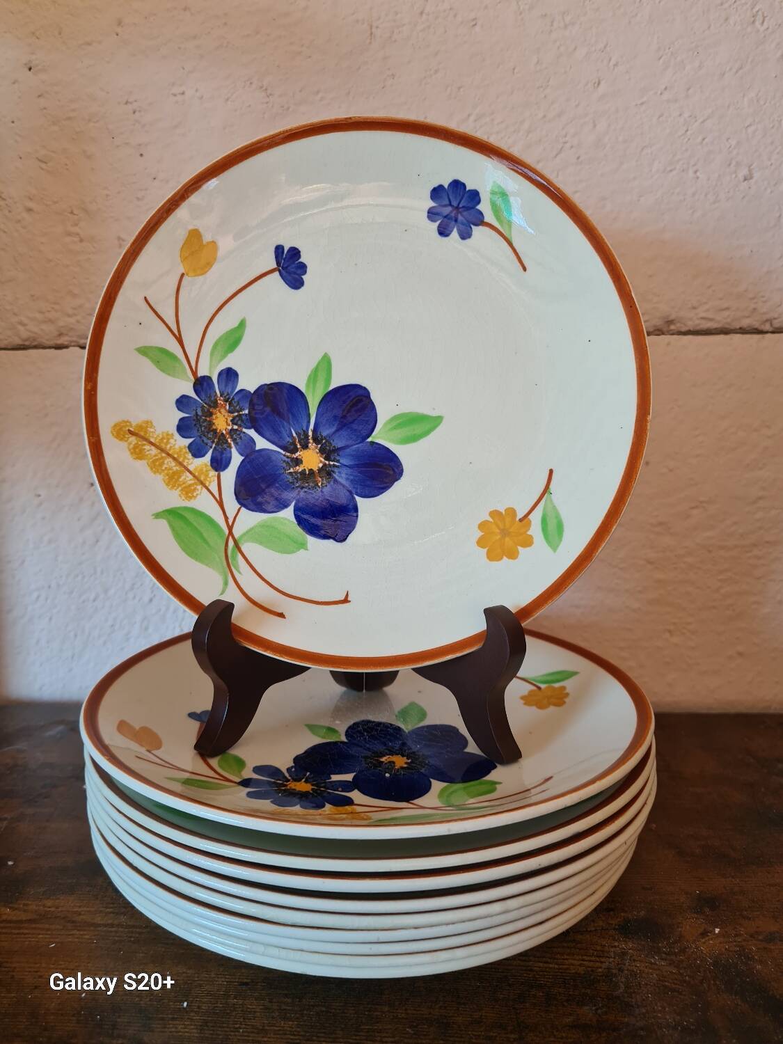 Assiettes à dessert Faiencerie de Gien Modèle TOURNEFEUILLE