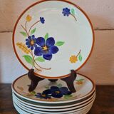 Assiettes à dessert Faiencerie de Gien Modèle TOURNEFEUILLE