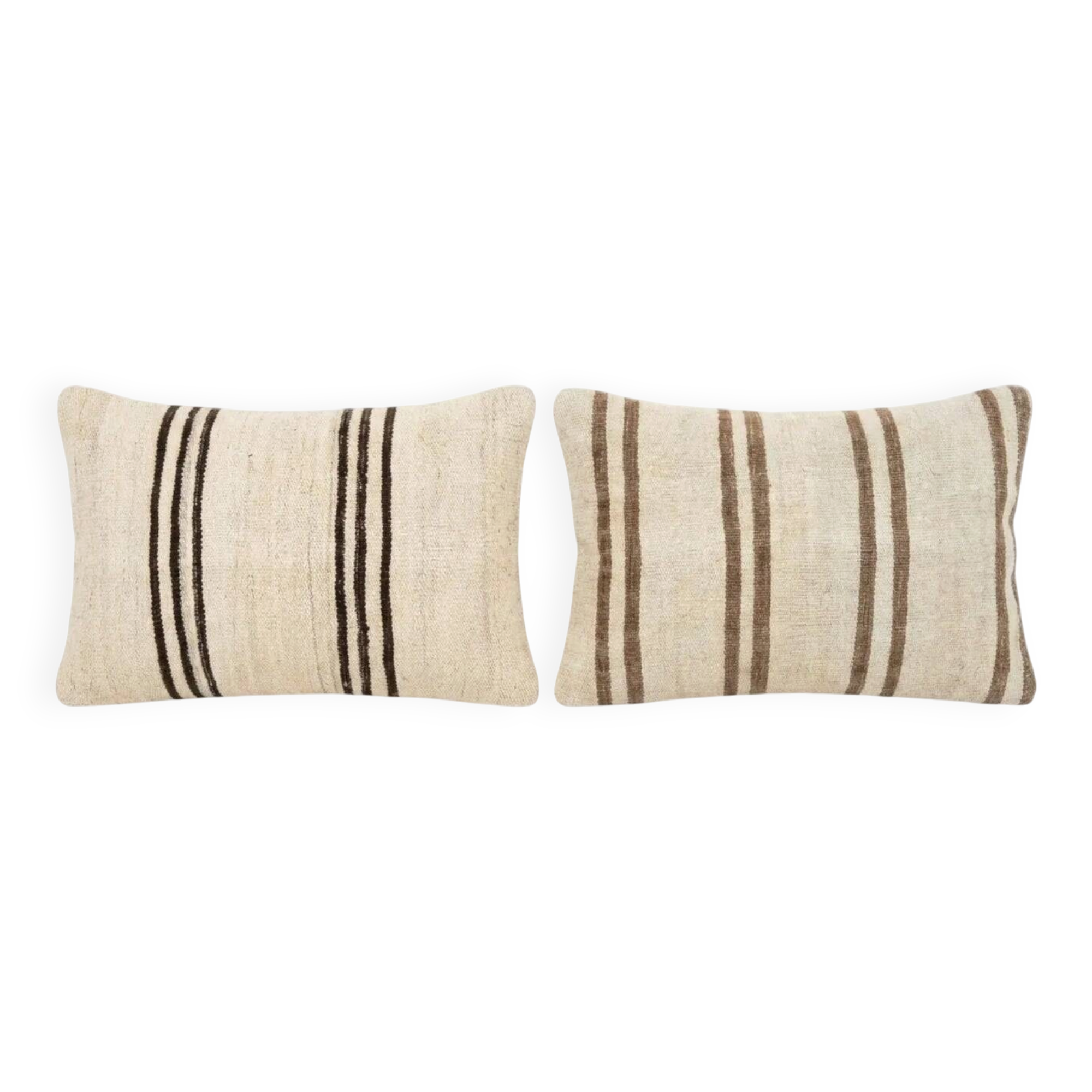 Set of 2 vintage kilim cushion covers 41x61 cm