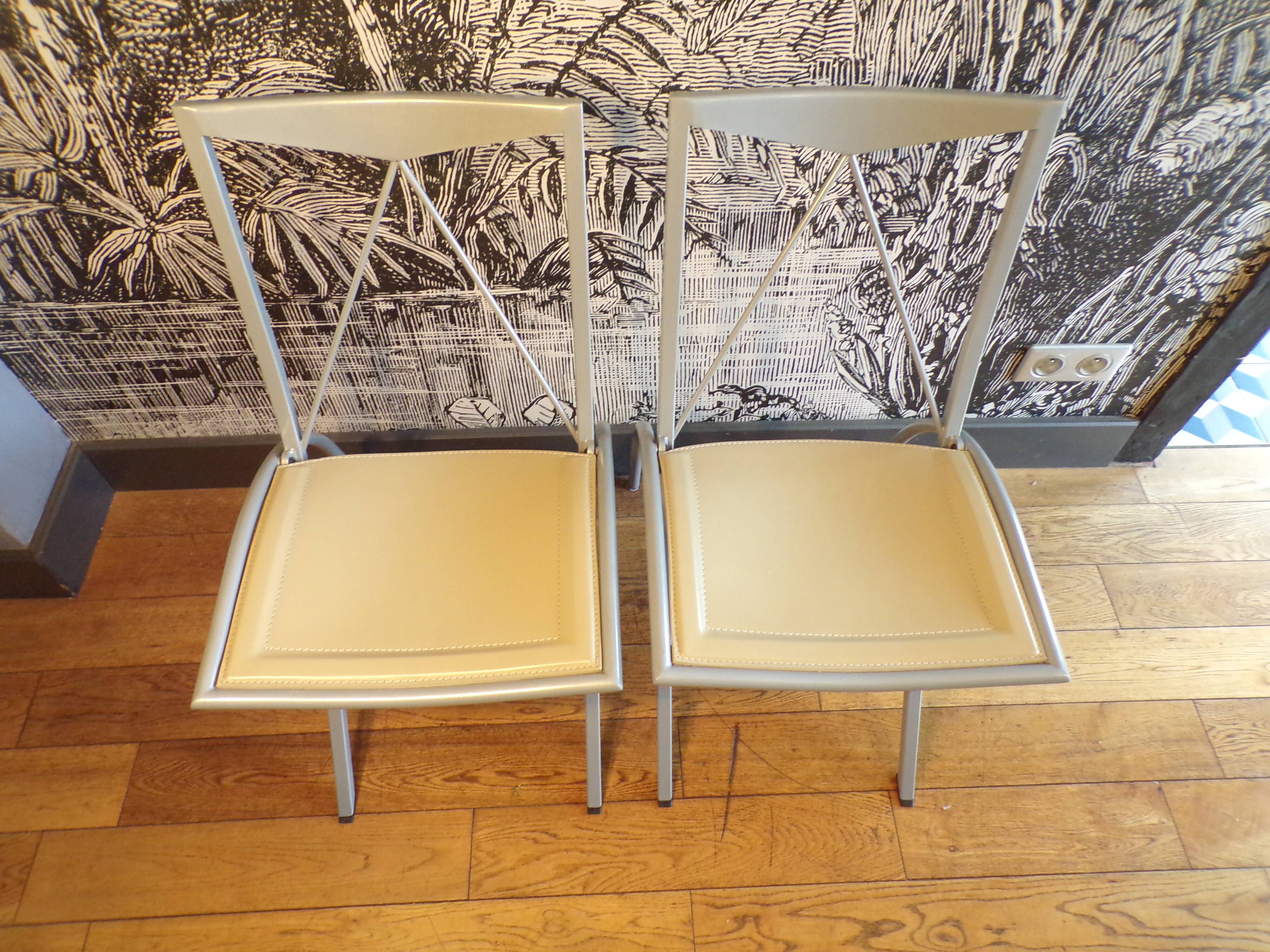 Pair of Bella Cattelan Italy chairs