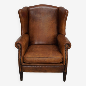 Vintage Dutch Cognac Colored Leather Vintage Dutch Cognac Colored Leather Club ChairClub Chair