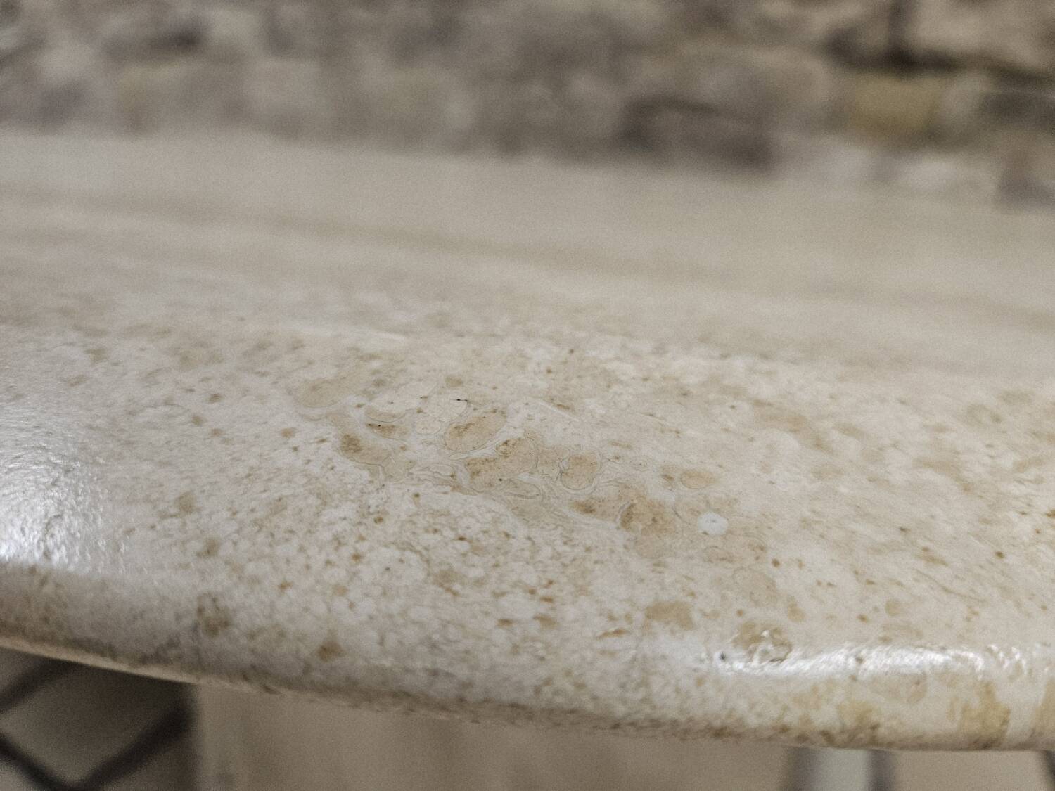 Vintage travertine table 1980"