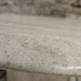 Vintage travertine table 1980"