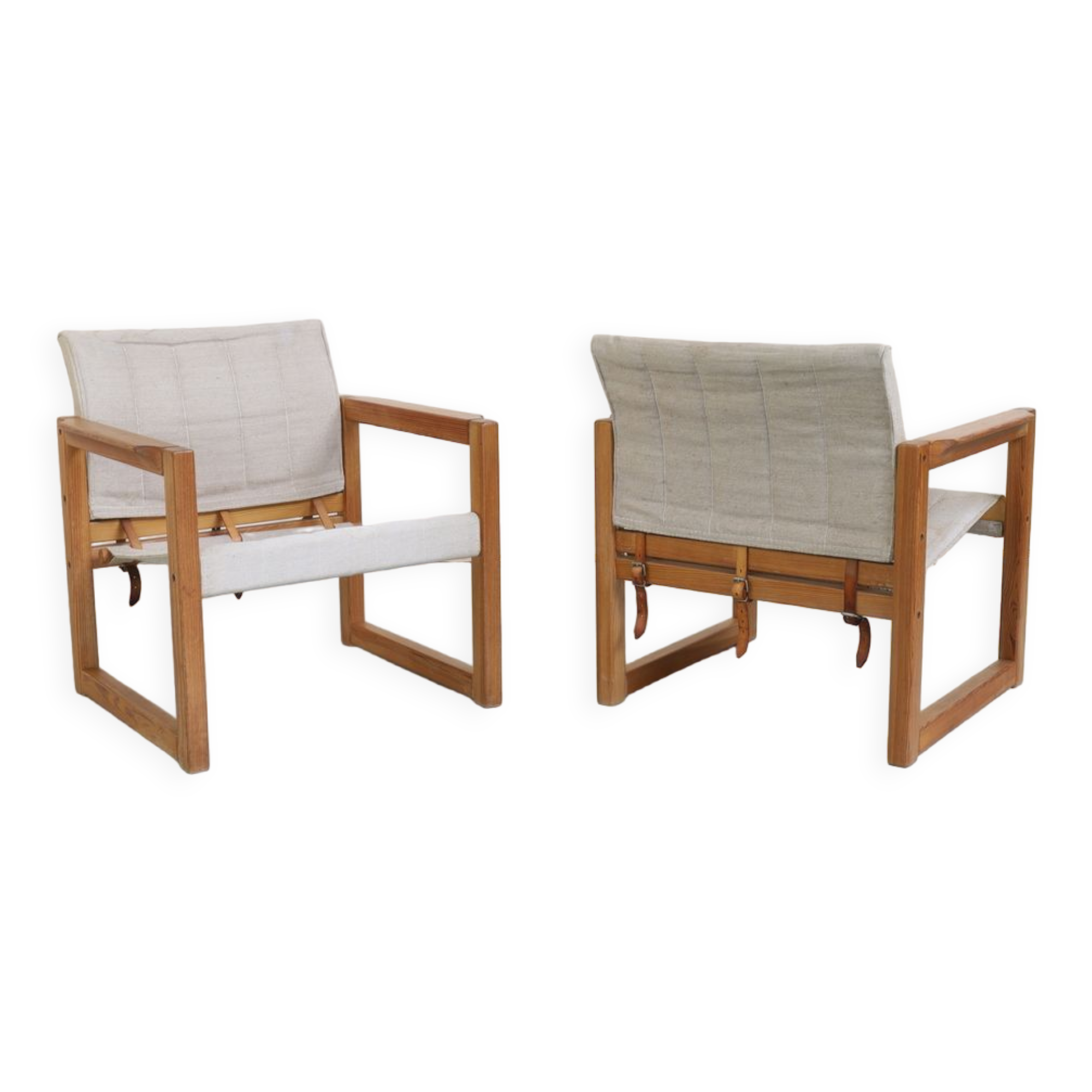 Pair of Safari Chairs by Karin Mobring for IKEA, 1970s