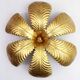 Wall light, ceiling light in gilded metal with gold leaf, 1970-1980
