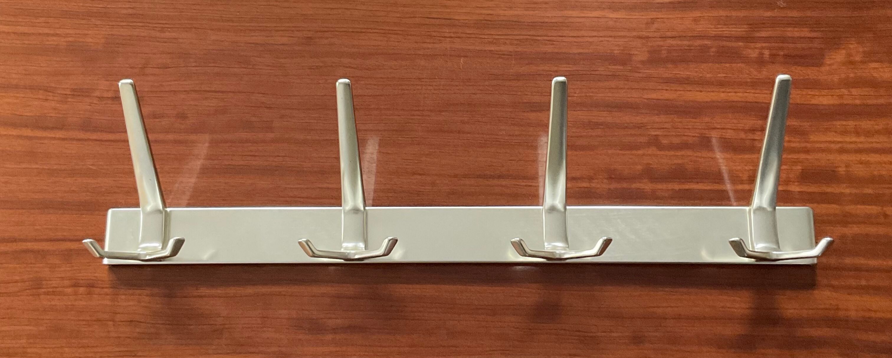 Vintage aluminum coat rack