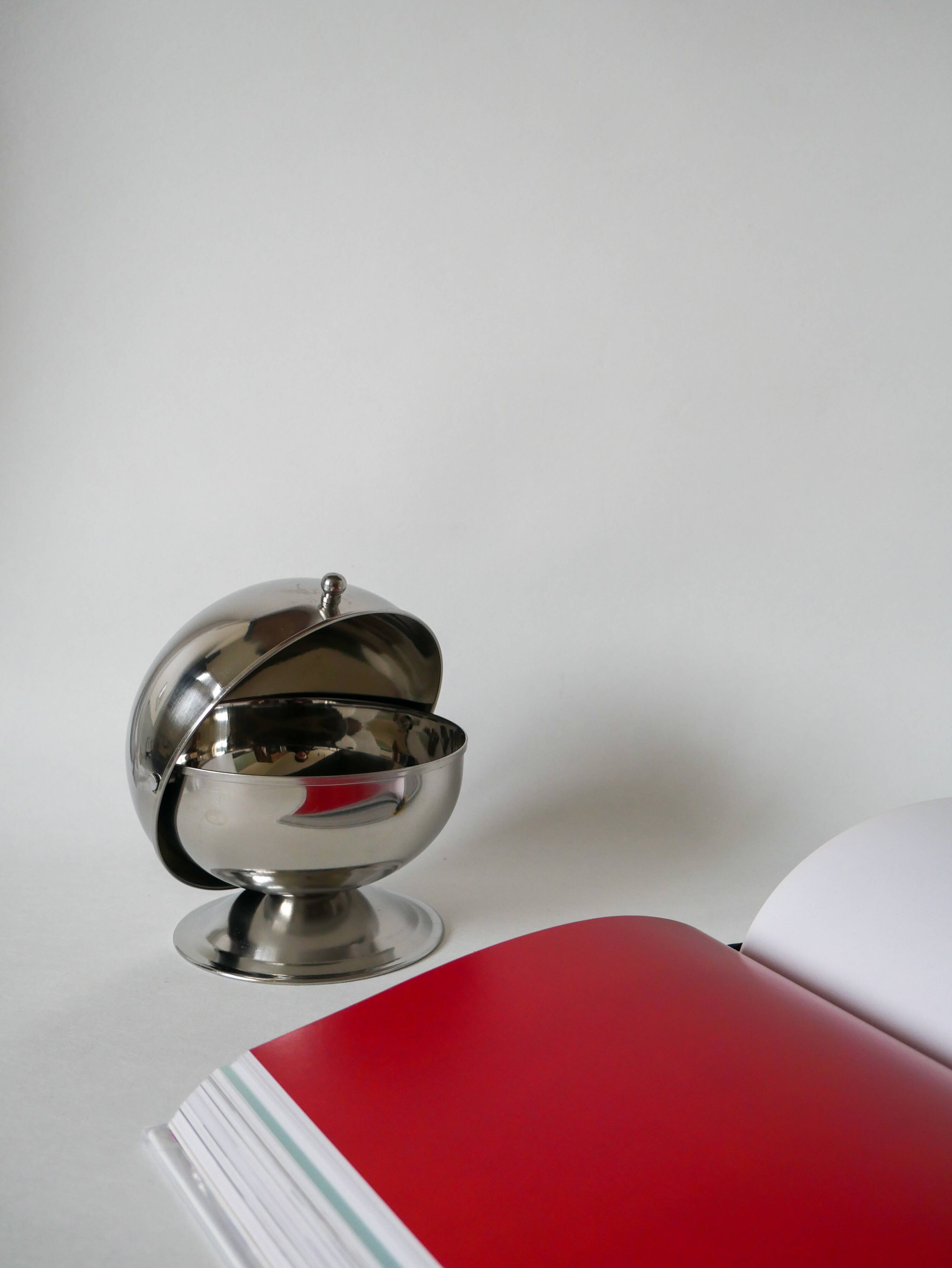 sucrier en inox Design 1970