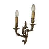 Applique 2 lampes en bronze