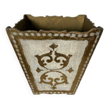 Florentine style wastepaper basket