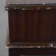 English style chesterfield desk with patina and a green leather top