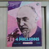 Affiche originale loterie nationale hommage a Erik Satie 1985