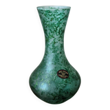 Murano blown glass vase, handcrafted in Italy