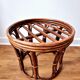 Tabouret/porte-plante en rotin - Vintage