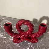 Braided ceramic chandelier