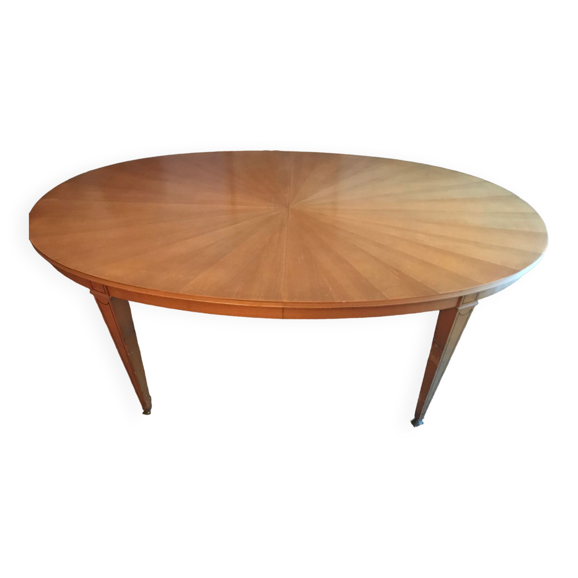 Oval wooden table
