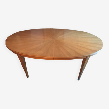 Oval wooden table