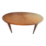 Oval wooden table