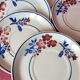 Set of 7 porcelain dessert plates