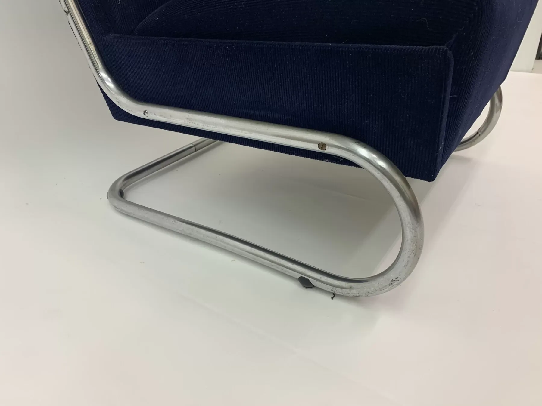 Chromed Bauhaus armchair Type S-411 by W. Gispen for Mücke Melder, 1930s