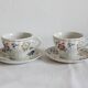 2 cups and subcups Churchill Staffordshire England