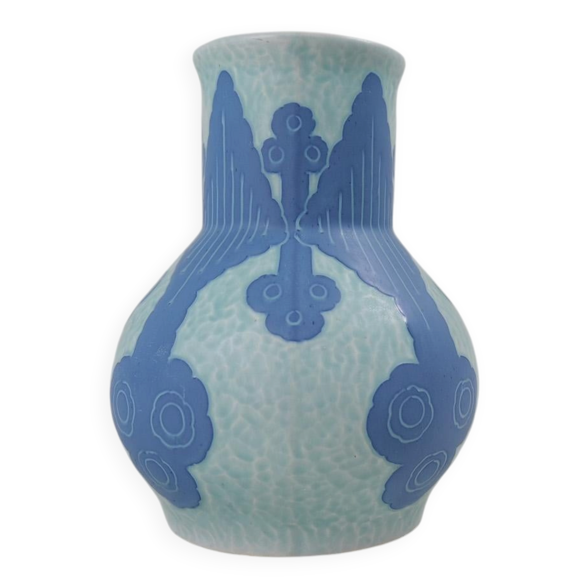 Art Deco Vase Sgraffito Gustavsberg Josef Ekberg Sweden 1922