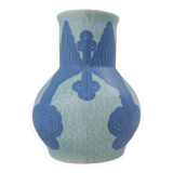 Art Deco Vase Sgraffito Gustavsberg Josef Ekberg Sweden 1922