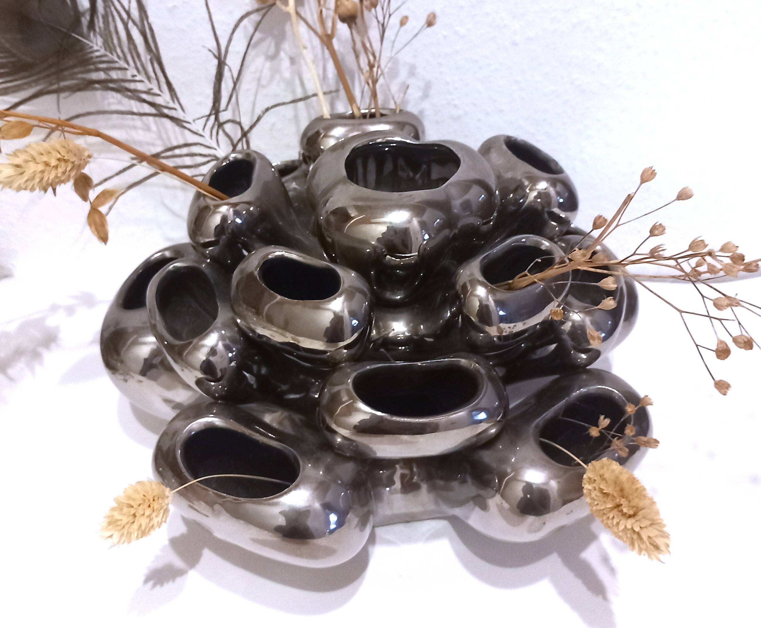 Vase vintage de style Space Age dit Alien ou Corail