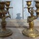 Brass candle holders