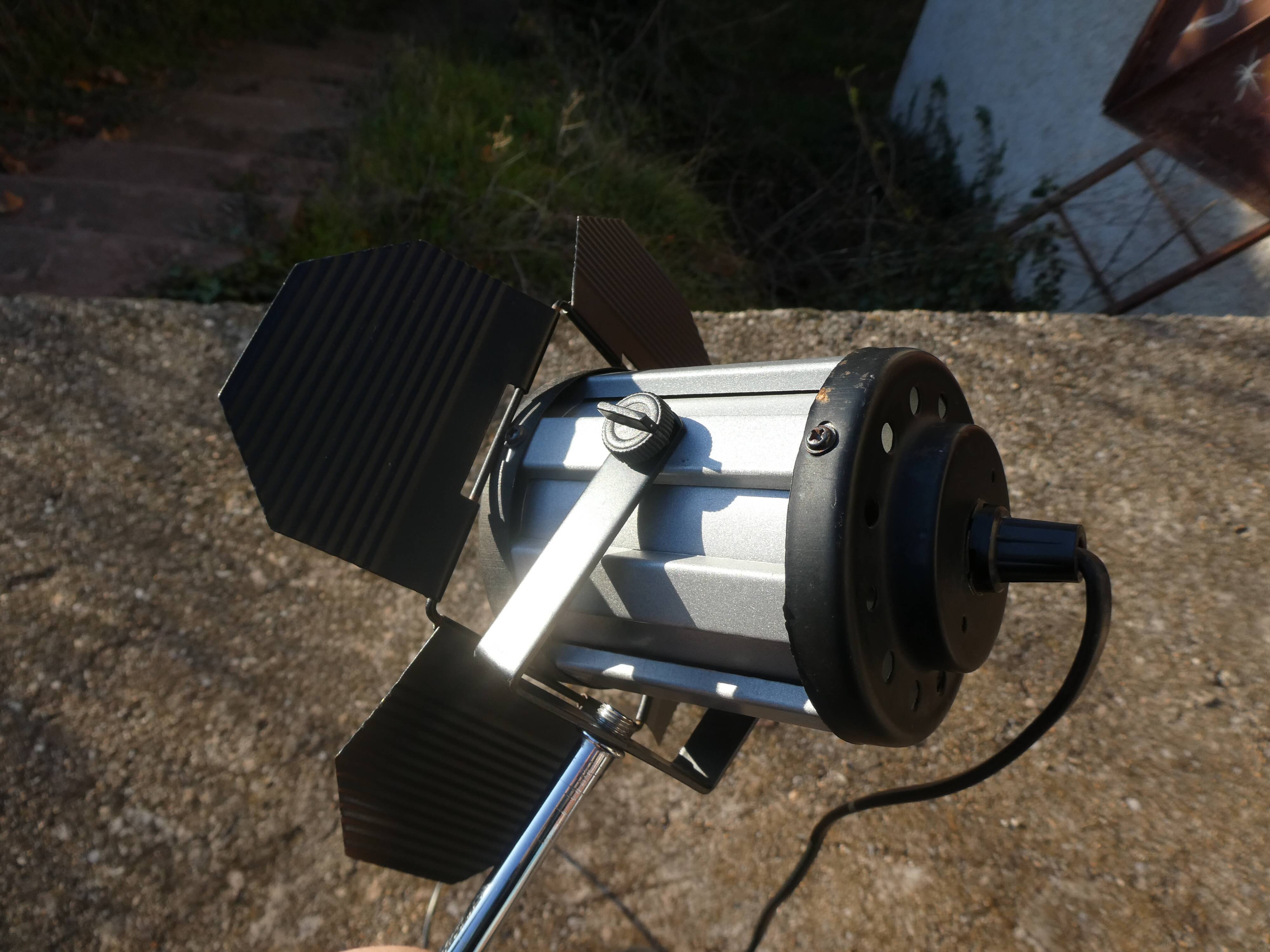 Vintage cinema projector lamp