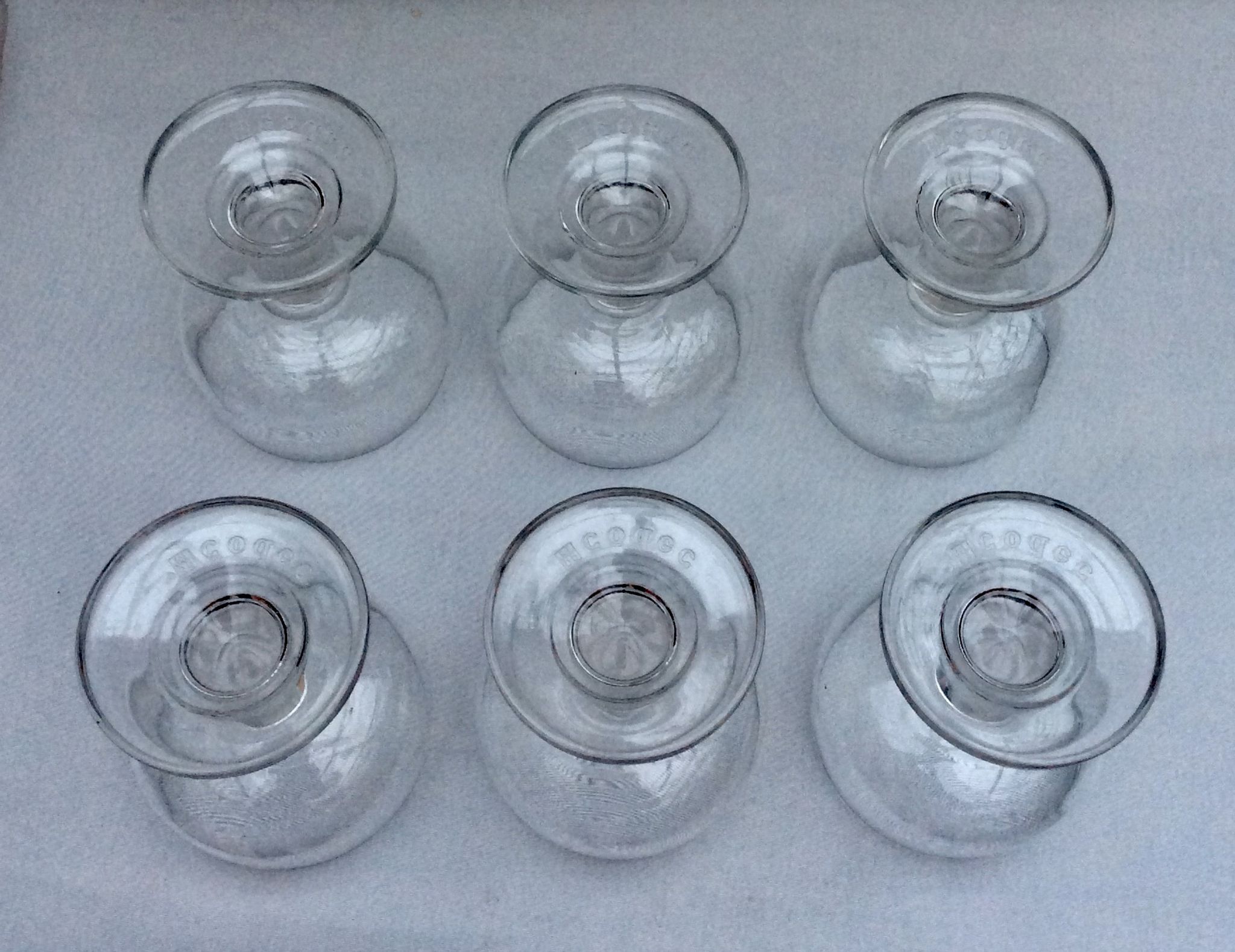 6 Codec brand wide-footed glasses in the 1960s