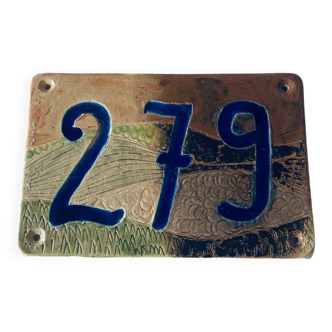 Plaque numéro de maison 279