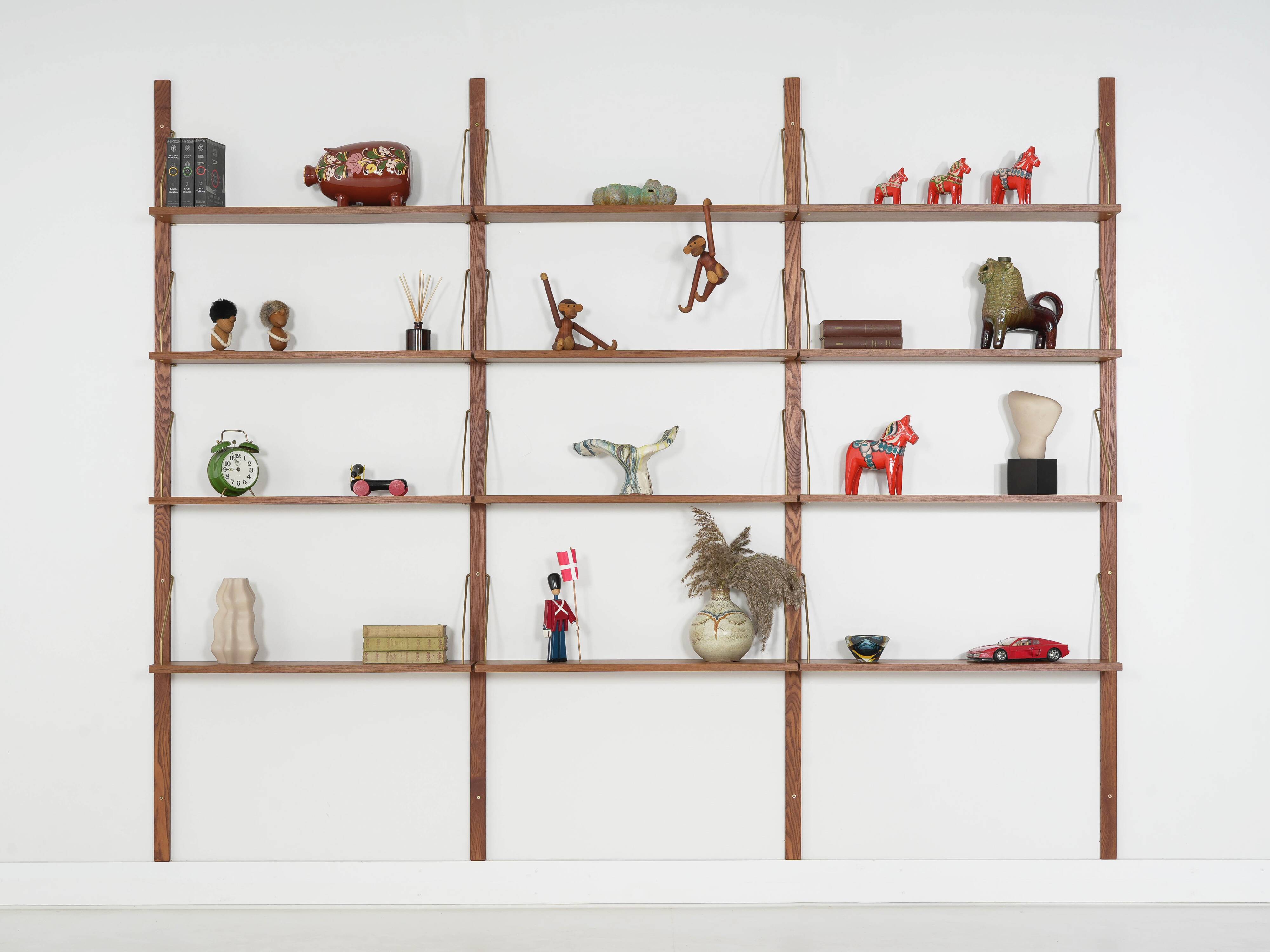 Teak modular shelving unit, Danish design, 1970s, made in Denmark