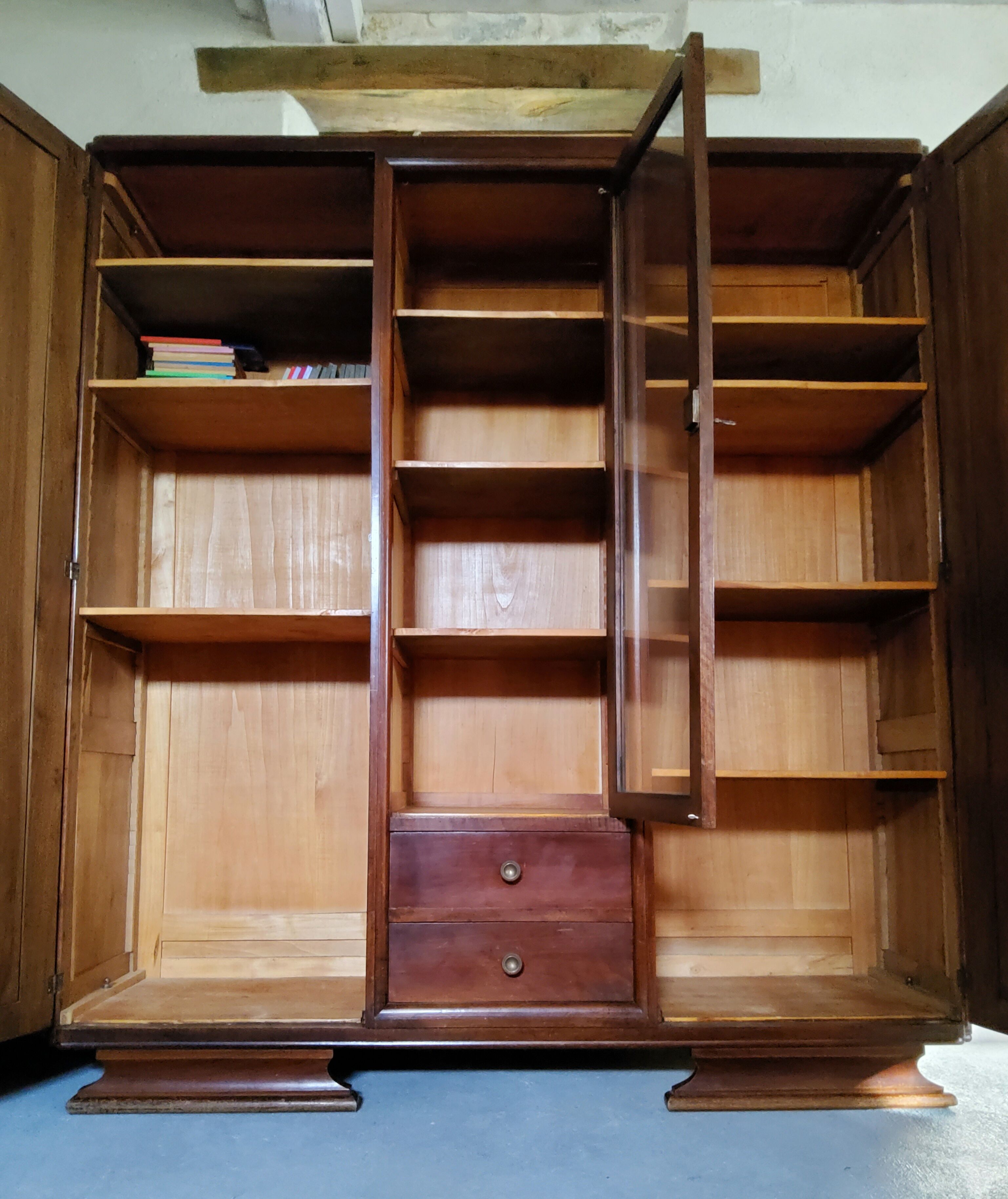 Art deco library cabinet