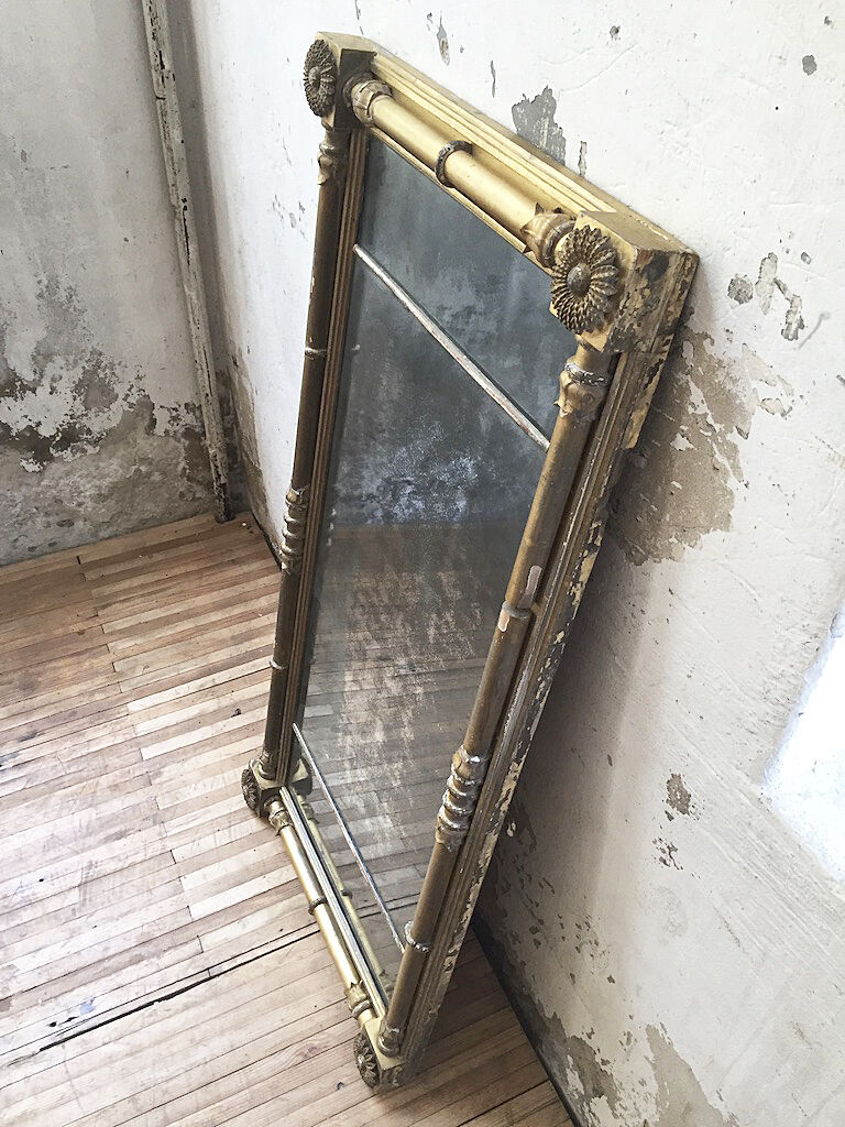 18th century mercury mirror 119x56cm