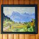Pair of post-impressionist paintings signed BERJONNEAU, oil on cardboard.